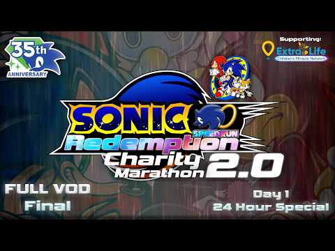 Sonic Speedrun Redemption Charity Marathon 2.0 - DAY 1 (1st 24 Hour Stream) ✪ FULL VOD (Final)