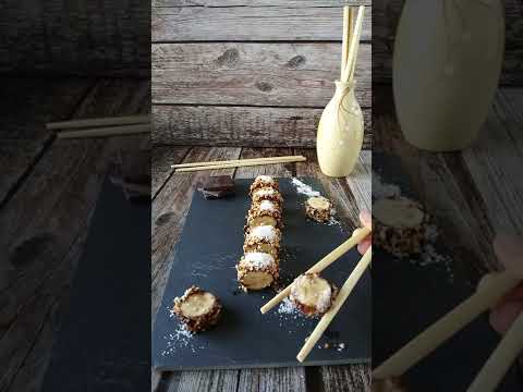 Maki di banana e cioccolato fondente (Sushi Dolce)