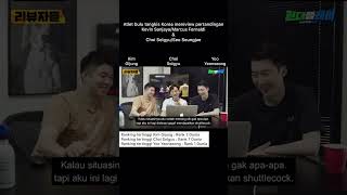 pendapat atlet Korea saat melawan Kevin Sanjaya Sukamuljo/MarcusGideon #badmintonlovers #viralshorts