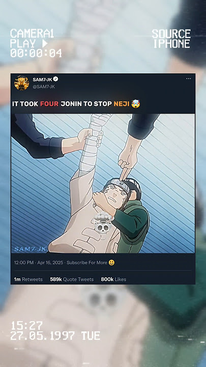 IT TOOK FOUR JONIN 👀 TO STOP NEJI...🤯