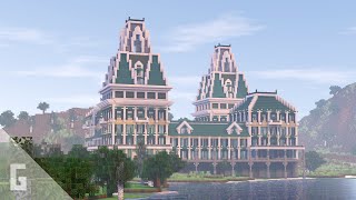 Massive Minecraft Mansion Time-lapse