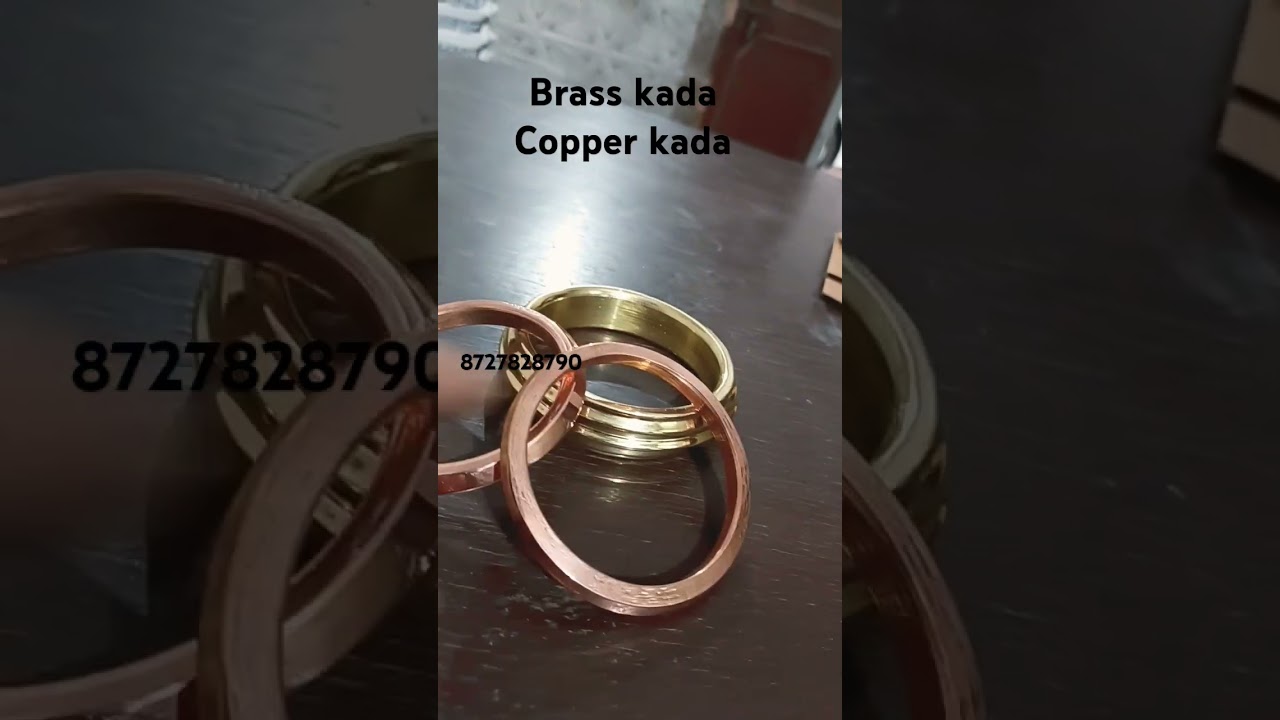 unique design in Brass and copper kada