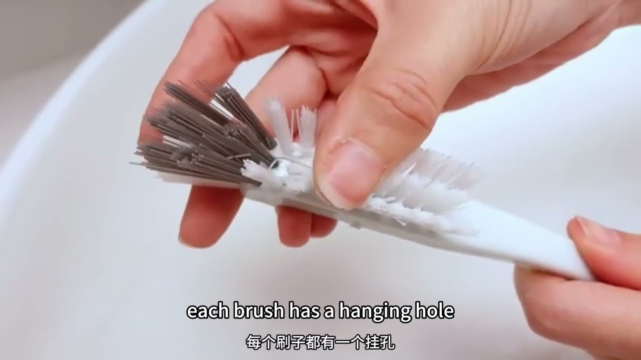 Kitchen Scrub Brush, Angle Cleaning Brush, Crawfish Cleaning Brush, L-Shaped Head