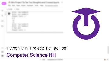 Python Programming Tutorial: Mini Project Tic Tac Toe (Noughts and Crosses)