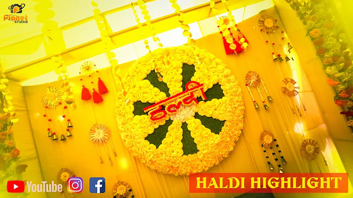 BEST HALDI CEREMONY 2023 | PLANET STUDIO | REWA | NANCY + ASHISH | BEST WEDDING FUNCTION 2023