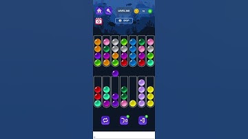 Ball Sort Master Level 345 #ballsortmaster #ballsortmastersolution #puzzlegame #gaming #games