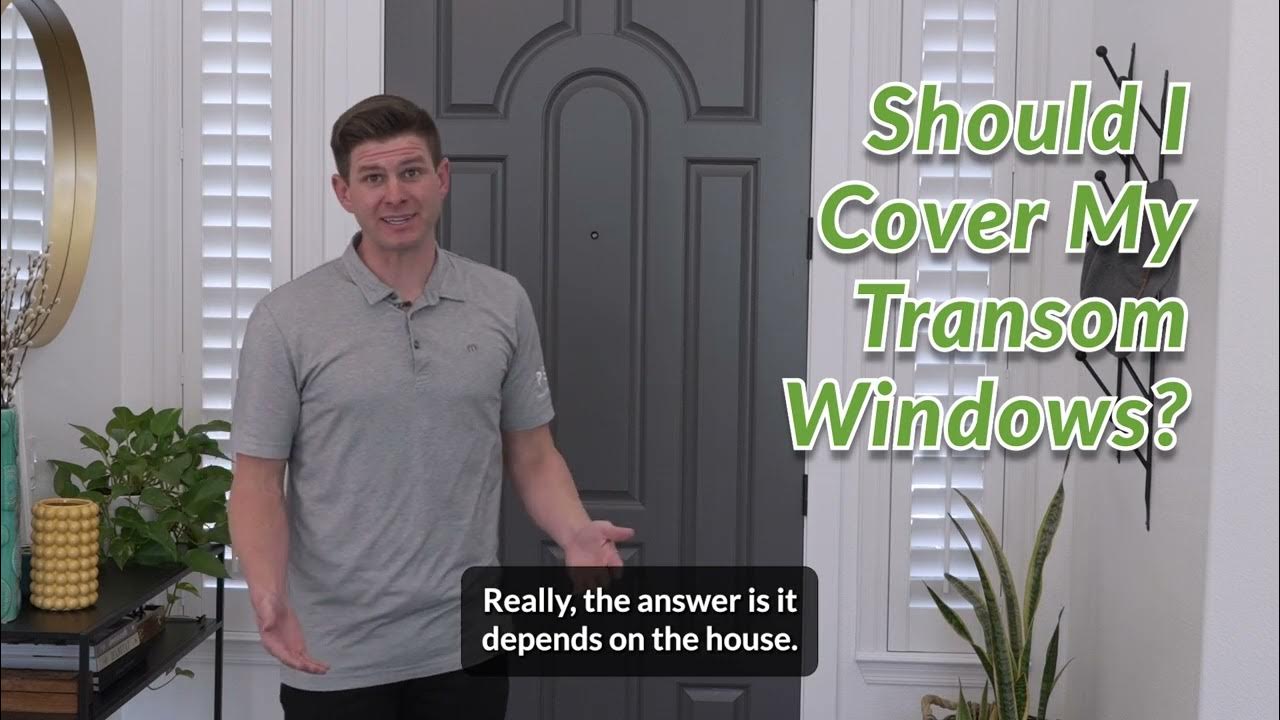 Should I Cover My Transom Windows? YouTube