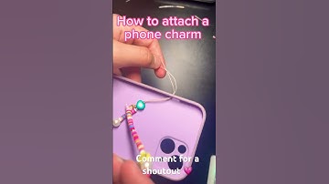 How to attach a phone chain to a cover 👍 #handmadejewelry #shorts #cute