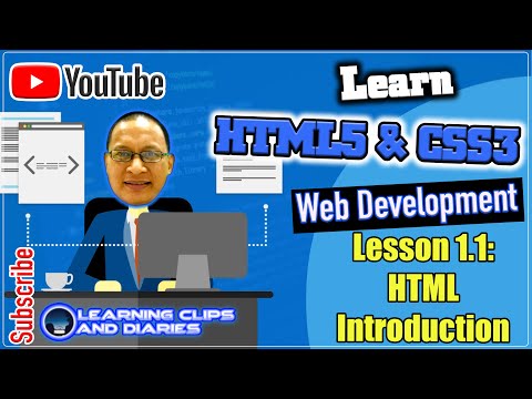 Learn HTML5 - Lesson 1.1 HTML Introduction | Web Design