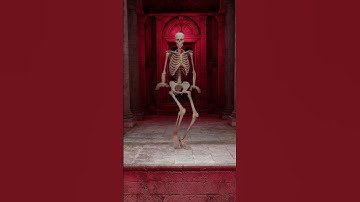 Mini Tutorial Compilation - Spooky Scary Skeleton Shuffle Dance- Blender 3D #animation #shorts