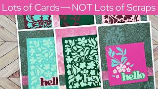 Lots of Cards NOT Lots of Scraps featuring Altenew Zero Waste Die