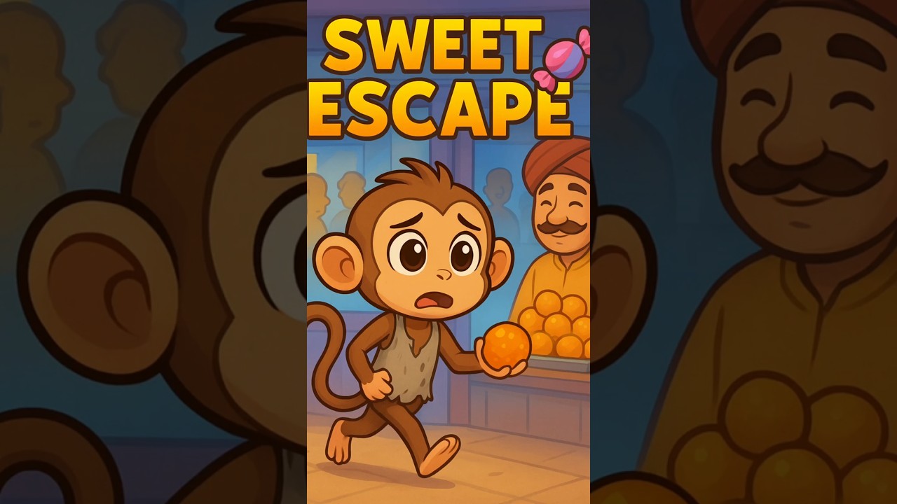 “Caught Stealing? 😲 Monkey’s Sweet Lesson | Animated Story”