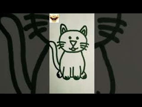 How to Draw a Cute Cat || Very easy and simple || - YouTube