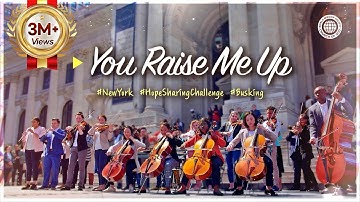 [Special] You Raise Me Up - Busking in Times Square NYC | Hope Sharing challenge | WMSCOG