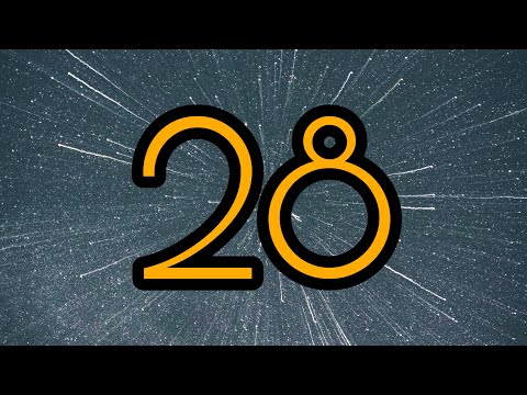 28 Second Timer ⏰ | Bright big yellow numbers and relaxing background music