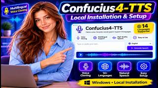 Confucius4-TTS Local Installation | AI Voice Cloning in 14 Languages