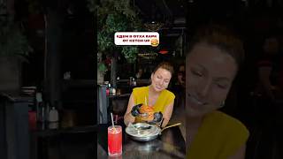 Ketch up и курорт Охта Парк придумали очень классный сет. Бургер с персиком и страчителлой + напиток