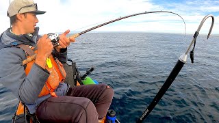 LIVE BAIT California HALIBUT LIMIT on My Kayak in January!!!