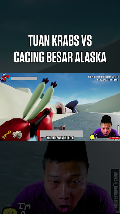 Tuan Krabs vs Cacing Besar Alaska #spongebob #mrkrabs #tuankrabs #cacingbesaralaska