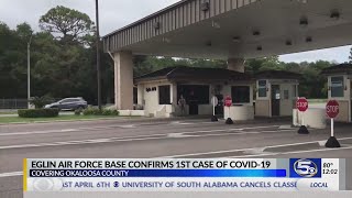 Eglin Air Force base COVID-19 case noon