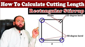 How to Calculate Cutting Length of Rectangular Stirrups | Easy Method