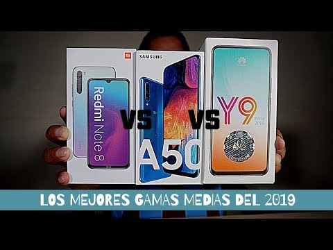   CU  L fue el MEJOR GAMA MEDIA DE ESTE 2019  REDMI NOTE 8 vs GALAXY A50 vs Y9 PRIME 2019