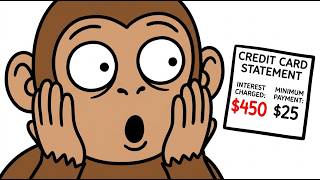 Credit Cards Explained with Bananas 🍌 | Broke Monkey #credit #bank #viral @Primateeconomics