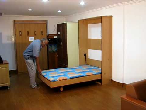Folding bed - YouTube