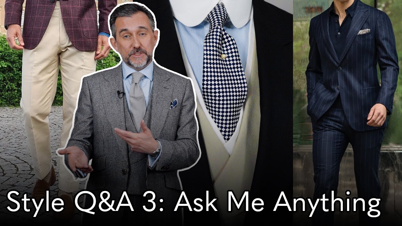 Men's Style Q&A 3: Slim V Regular V Tailored Fits, Chinos, Pinstripe Suits & More