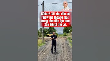 Bán 500m2 đất khu dân cư hiện hữu. View lúa thoáng mát phù hợp làm nhà ở, nhà vườn nghỉ dưỡng #bds