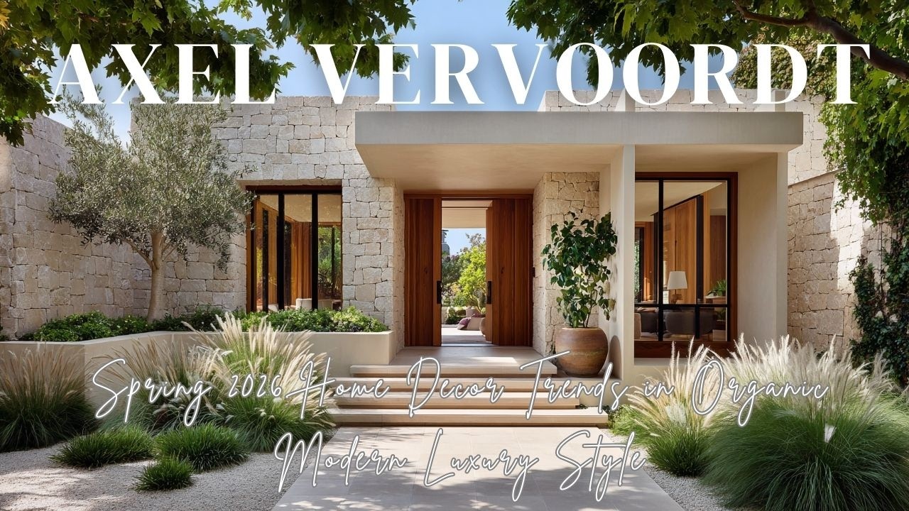 Spring 2026 Home Decor Trends in Organic Modern Luxury Style   Axel Vervoordt Inspired Calm Living