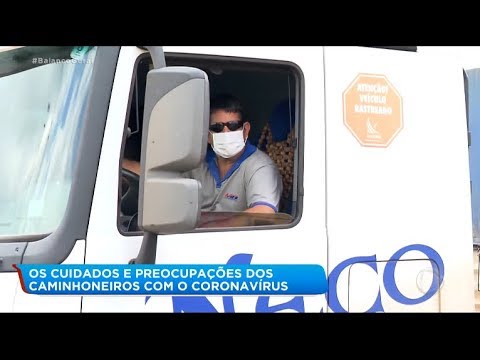 Caminhoneiros reforçam higiene para evitar contaminação por coronavírus
