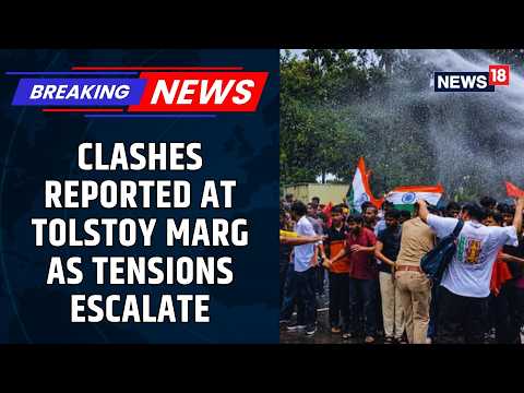 Delhi Protest: Fresh Clashes Erupt Near Tolstoy Marg & Sansad Marg | NEET Protest | News18