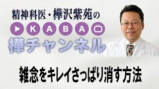 雑念をキレイさっぱり消す方法【精神科医・樺沢紫苑】