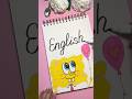 Unique Front Page Idea💛English #art #frontpage #diy