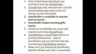 Juno Wallet crushes CheckPoints 8 out of 7 days a week