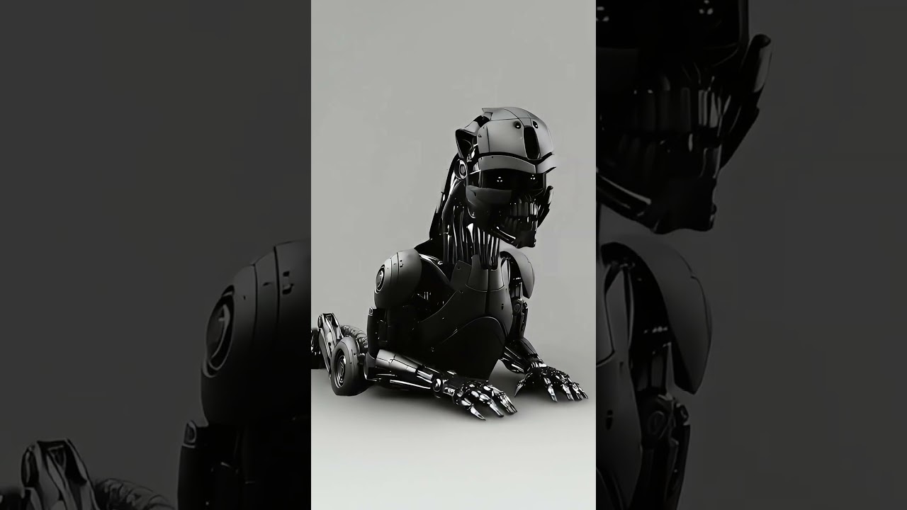 Black Panther Robot Alarm – Futuristic Transforming Tech Beast