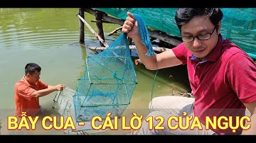 BẪY CUA BIỂN Bằng Cái Lờ 12 Cửa Ngục Chài Lưới Bắt Cá Rô Phi | Anh Hai Muối