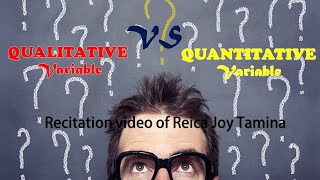 Qualitative and Quantitative Variable
