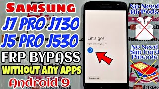 Samsung J7 Pro J5 Pro Frp Bypass Android 9 New Method Dec 2020 No Required Any Apps simpinairpods