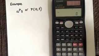 Permutation using the calculator CASIO fx-991MS