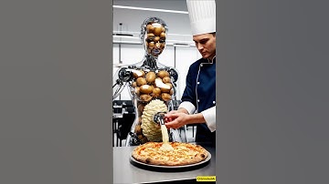 Delicious Mashed Potato Dispenser Robot #futuristic #robot #technology #humanoid #mashedpotato #AI