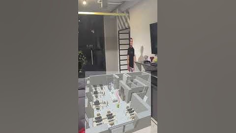 Unity: Supermarket AR Demo. AR Navigation (QR-code as anchor point)