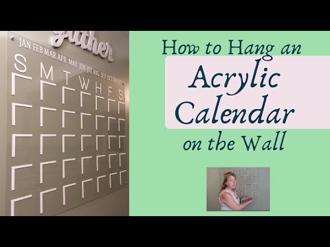 Comment accrocher un calendrier mural ACRYLIQUE