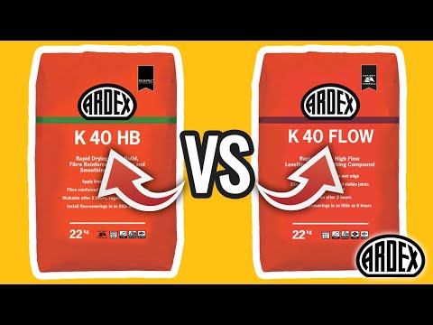 What's the difference between ARDEX K 40 FLOW and ARDEX K 40 HB?