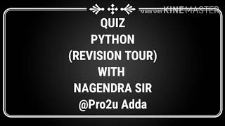 computer science Python Quiz 1 answers with explanation