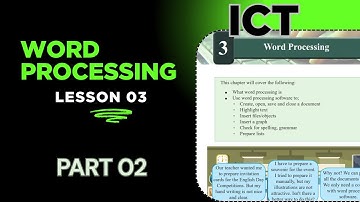 Grade 8 ICT Lesson3|Word Processing Msword -Part 2 @ApeICTPanthiya-ByMaduka #englishmedium #ict