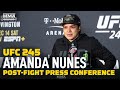 UFC 245: Amanda Nunes Post-Fight Press Conference - MMA Fighting