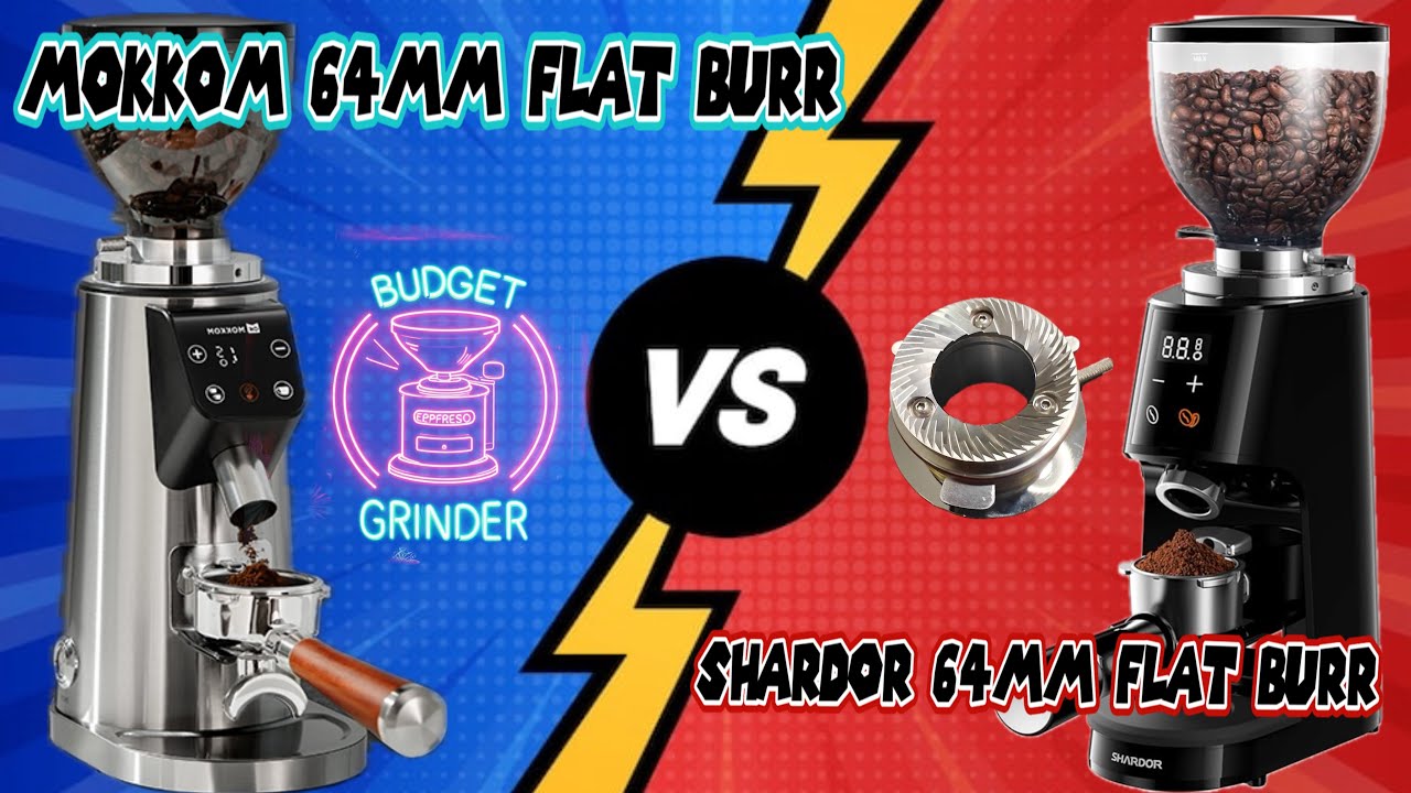 Grind Wars: SHARDOR Professional 64MM Flat Burr vs. MOKKOM 64 MM Stainless Steel Body!