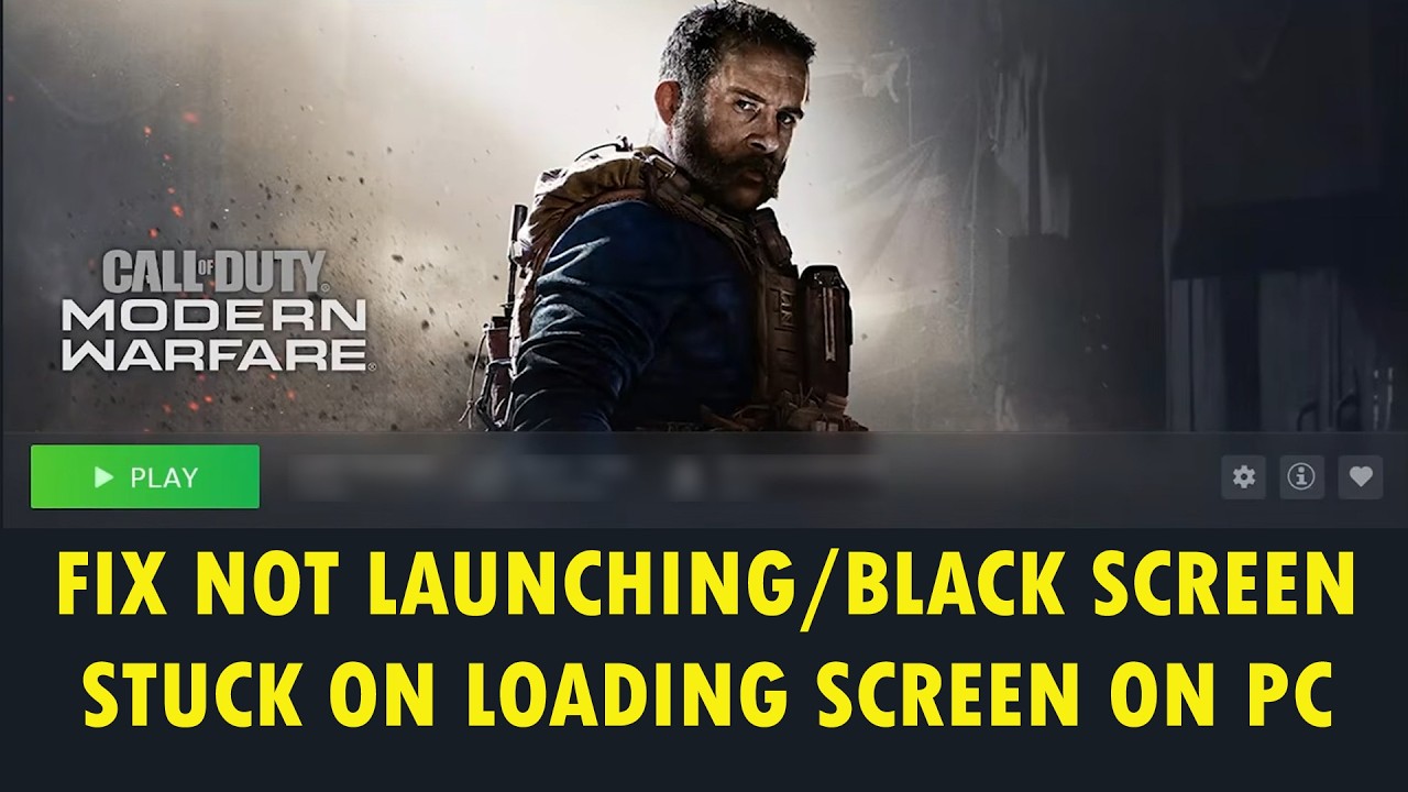 Fix COD Modern Warfare 2019 Not Launching/Not Loading/Black Screen On ...